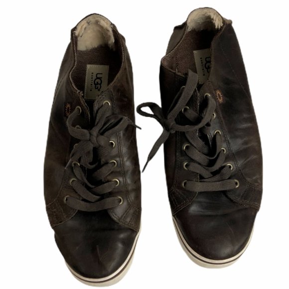 ugg leather tennis shoes